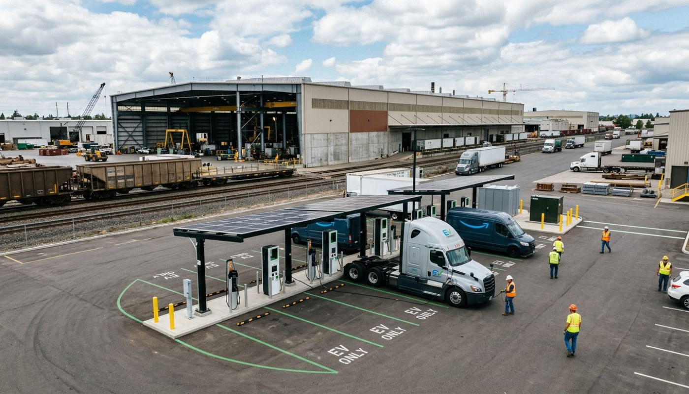Can Electric Vehicle Charging Stations Reshape Industrial Site Planning?